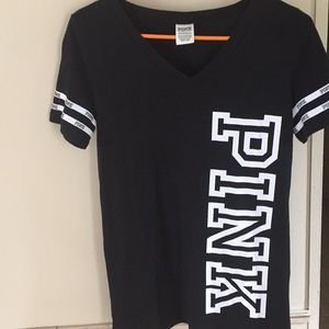 A V-neck shirt from Pink!